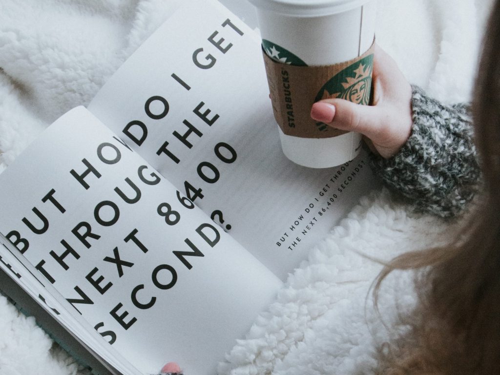 Book open to a page that says, how do I get through the next 86400 seconds